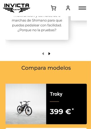 Bicicleta Eléctrica Invicta Troky Negra