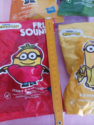 Minions Set 4 Personaggi 3D Fruit Sounds