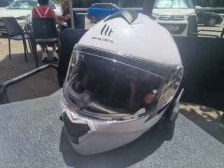 Casco de moto MT Helmets blanco