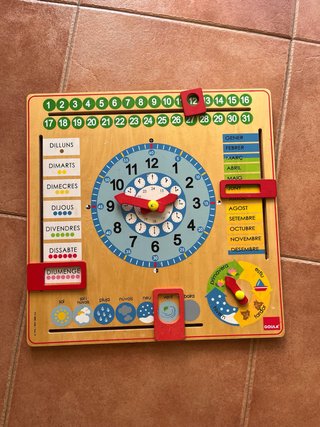 Calendario y Reloj Educativo Goula