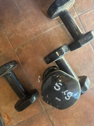 Mancuernas de hierro fundido 56 k Pesas 20 k
