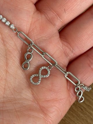 Pulsera y Anillo Plata Infinito talla 10