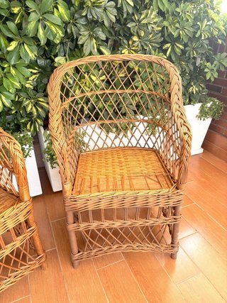 2 SILLONES DE MIMBRE 2 X 1
