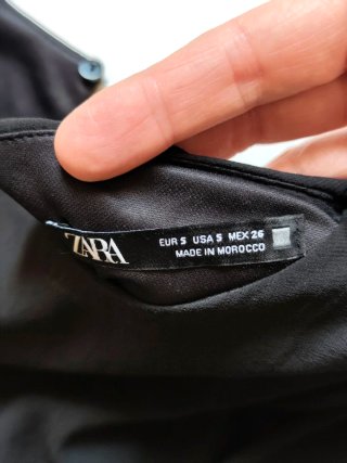 Vestido Zara negro talla S