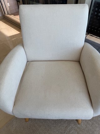Sillón Butaca Beige y Gris