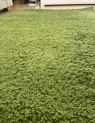 Alfombra Ikea Verde Vollerslev, antiguo Hampen