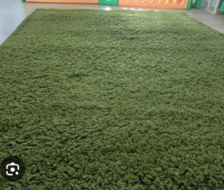 Alfombra Ikea Verde Vollerslev, antiguo Hampen