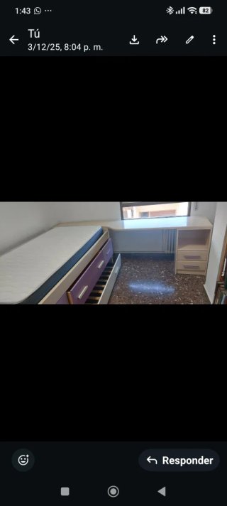 Cama nido infantil morada