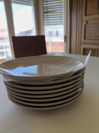 Vajilla FÄRGKLAR Beige 26 Piezas + 8 cuencos nuevo