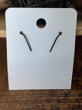 Pendientes artesanales azules facetados nuevos