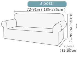 Copridivano elasticizzato marrone