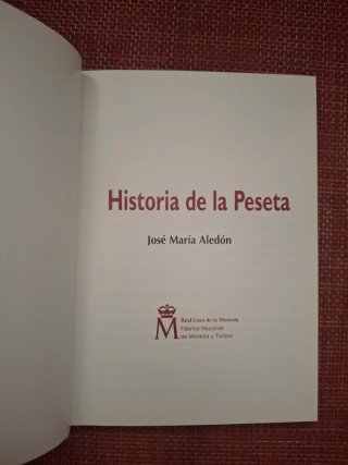 Libro Historia de la Peseta