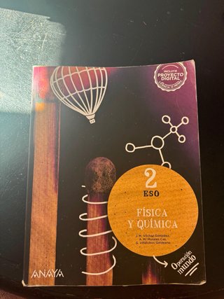 Libro de fisica y quimica 2 de la eso