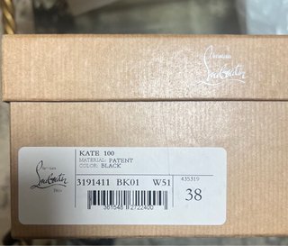 Zapatos Christian Louboutin Kate 100 Negro Talla 3