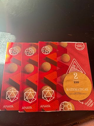 Libros matematicas 2 de la eso
