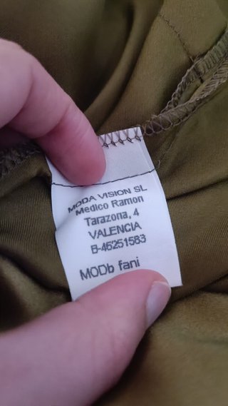 Chaqueta cruzada fiesta verde ocre