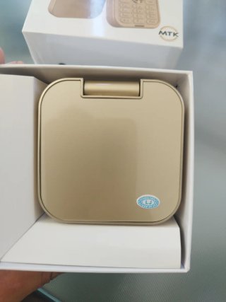 Cellulare MTK Flip Beige/Oro