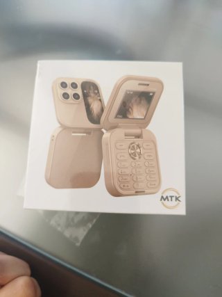 Cellulare MTK Flip Beige/Oro