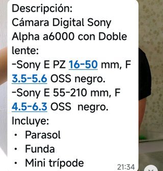 Sony Alpha A6000 Cámara Digital Sin Espejo