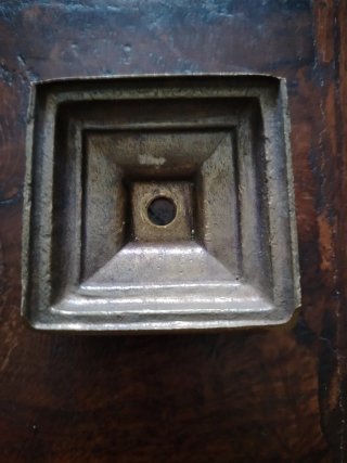 Rosone vintage per lampadari in lega di ottone