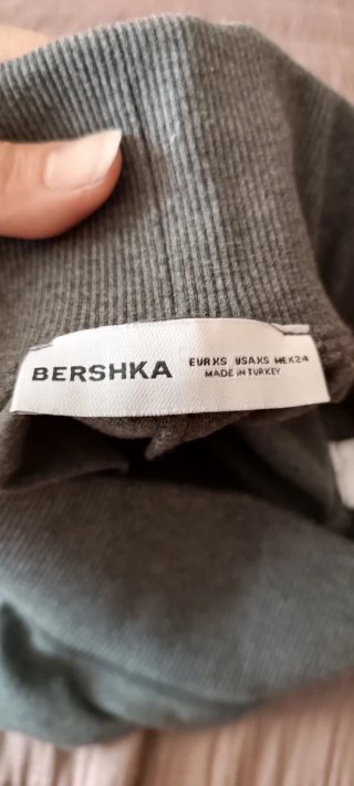 Pantalón campana gris claro