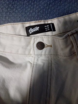 Pantalón baggy Pull&Bear blanco