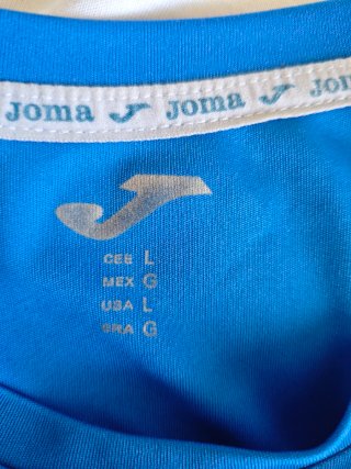 3 Camisetas Joma Azul, roja y amarilla