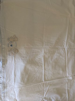 Juego sábanas cuna ositos bordados