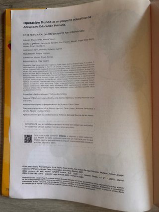 Matemáticas 6 Primaria Anaya Operacion mundo