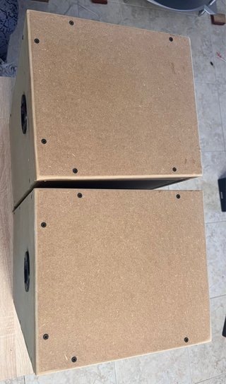 Altavoces HIFI Artesanales Beige/Marrón