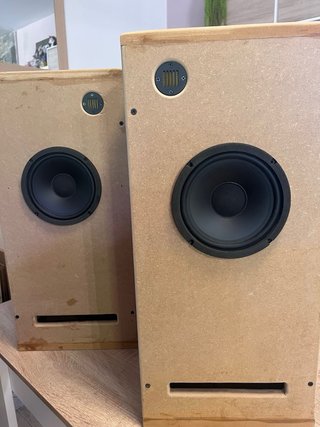 Altavoces HIFI Artesanales Beige/Marrón