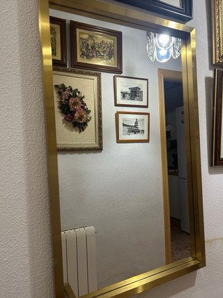 Vitrina de cristal y espejo dorados *URGE VENTA*