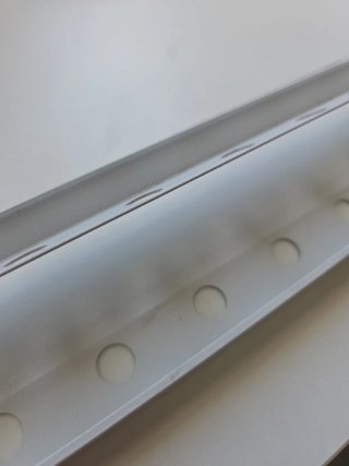 Perfil aluminio blanco nuevo 12 x 2600 mm Aluminio