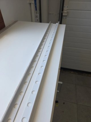 Perfil aluminio blanco nuevo 12 x 2600 mm Aluminio