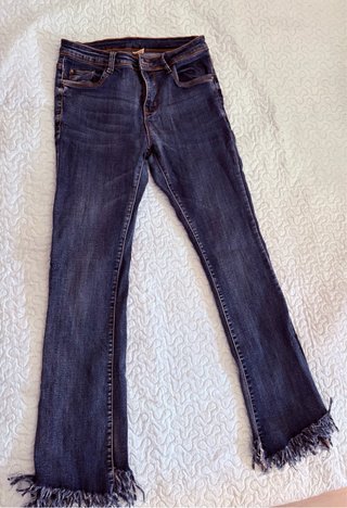 Vaqueros/Jeans Deshilachados Azul