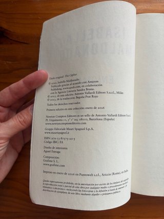 Libro thriller Enigma Isabella Maldonado