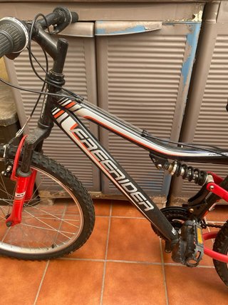 Bicicleta Montaña Juvenil Freerider Negra/Roja