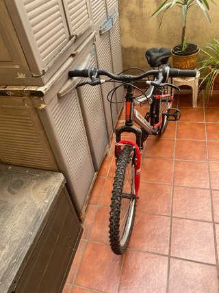 Bicicleta Montaña Juvenil Freerider Negra/Roja