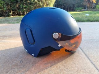 Casco de esquí Wed'ze azul con visera