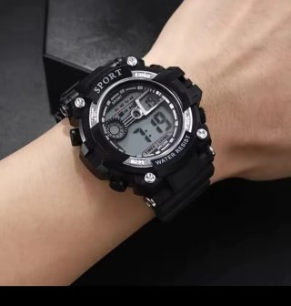 Reloj Digital Sport con opción cadena con colgante