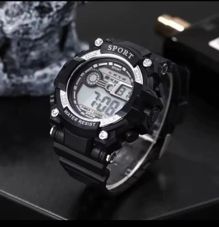 Reloj Digital Sport con opción cadena con colgante