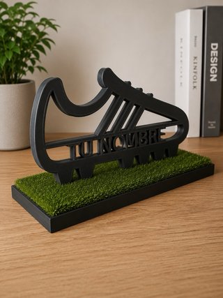 Bota Fútbol Personalizada 3D Negra