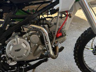 Moto Pit Bike 155Z Blanca y Verde oferta