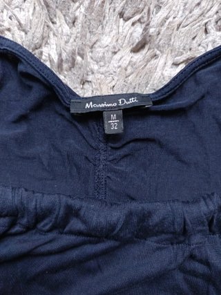 Top halter negro Massimo Dutti