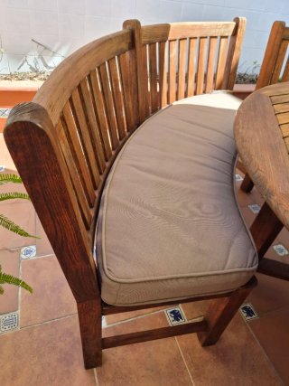 Conjunto de jardín de teca