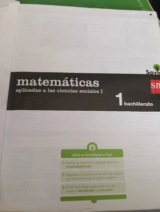 Matemáticas aplicadas a las ciencias sociales I...
