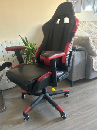 Silla Gaming Negra y Roja