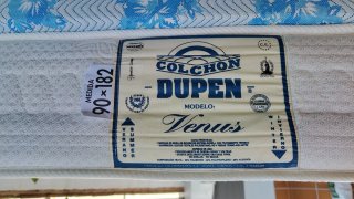 Colchón + base tapizada 90x182