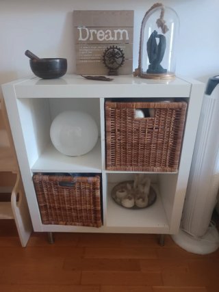 Estantería Kallax 4 cubos blanca