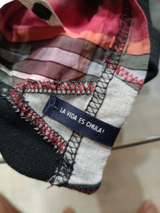 Polo Desigual manga corta cuadros